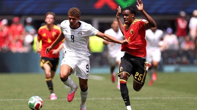 Egypt attack Belgium during their 1-1 World Cup Group G draw in Seattle